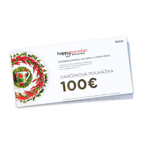 DARČEKOVÁ POUKÁŽKA 100 EUR