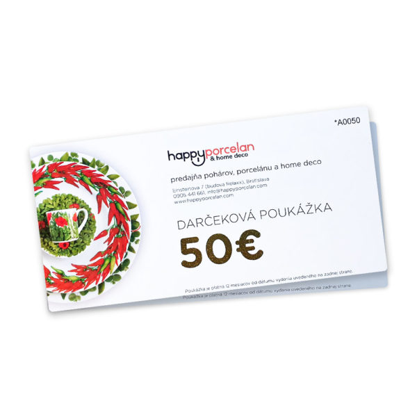DARČEKOVÁ POUKÁŽKA 50 EUR